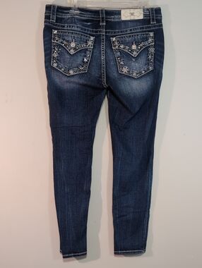 Miss Me Dark Indigo Embellished Skinny Jeans